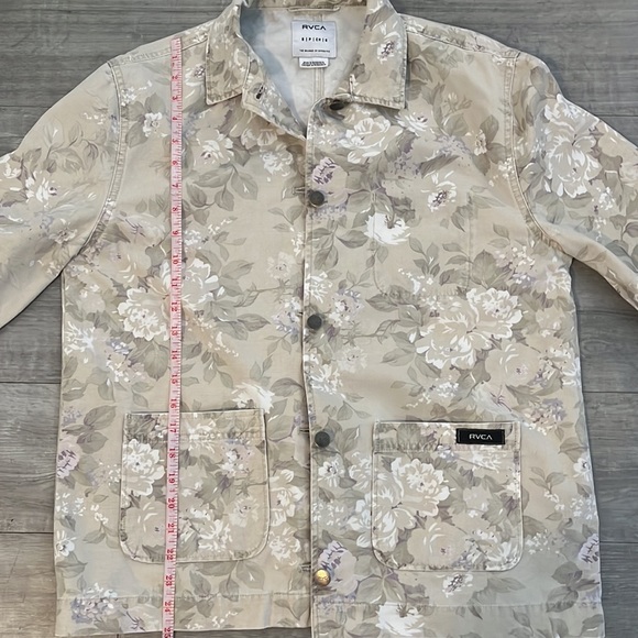 RVCA Floral Utility, Worker, Chore Jacket Shacket - Picture 14 of 14